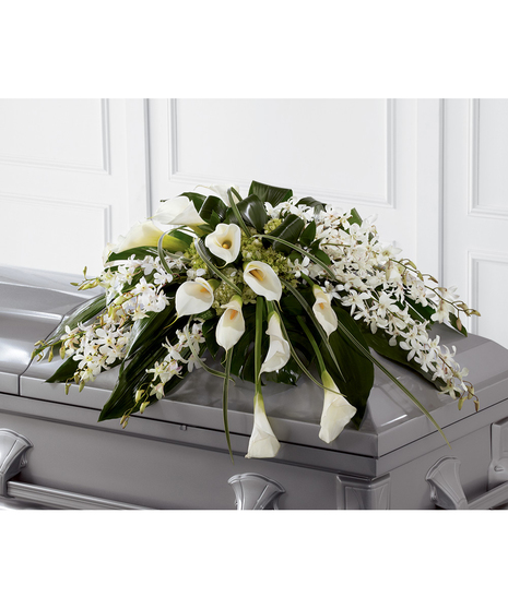 Angel Wings Casket Spray