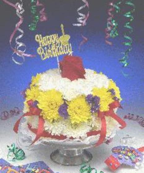 The Flowering Birthday Cake