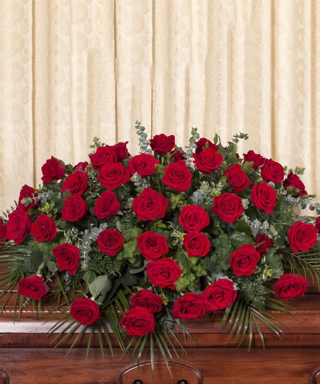 ROSE CASKET COVER