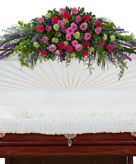 Forever Cherished Full Casket Spray