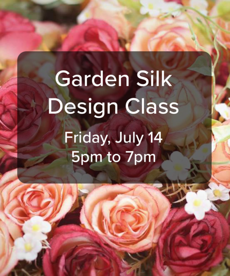July Class - Friday July 14, 5pm to 7pm