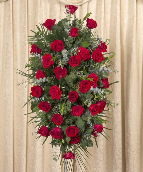 RED ROSE STANDING SPRAY