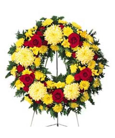 Standing Funeral Wreath (Traditional)
